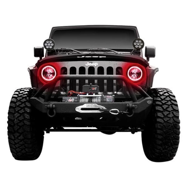 Oracle Lighting® - 7" Round Chrome Factory Style Headlights With Blue Plasma LED Halos Preinstalled (H6024) 10 Oracle Lighting® - 7" Round Chrome Factory Style Headlights With Blue Plasma LED Halos Preinstalled (H6024) - Image 8