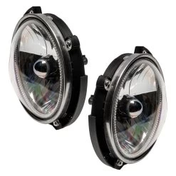 Oracle Lighting® - 7" Round Chrome Factory Style Headlights With Blue Plasma LED Halos Preinstalled (H6024) 26 Oracle Lighting® - 7" Round Chrome Factory Style Headlights With Blue Plasma LED Halos Preinstalled (H6024) -Professional Auto Parts Store 7079 other view 2