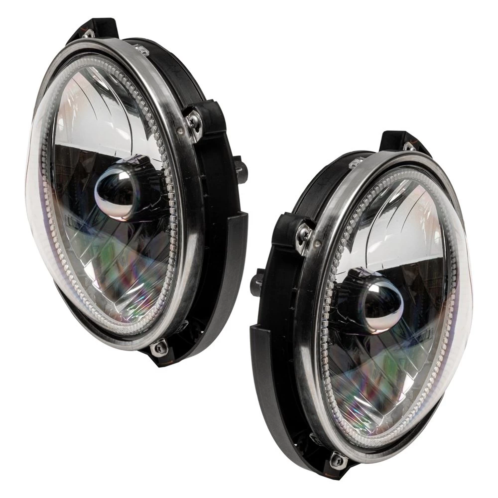 Oracle Lighting® - 7" Round Chrome Factory Style Headlights With Blue Plasma LED Halos Preinstalled (H6024) 7 Oracle Lighting® - 7" Round Chrome Factory Style Headlights With Blue Plasma LED Halos Preinstalled (H6024) - Image 5