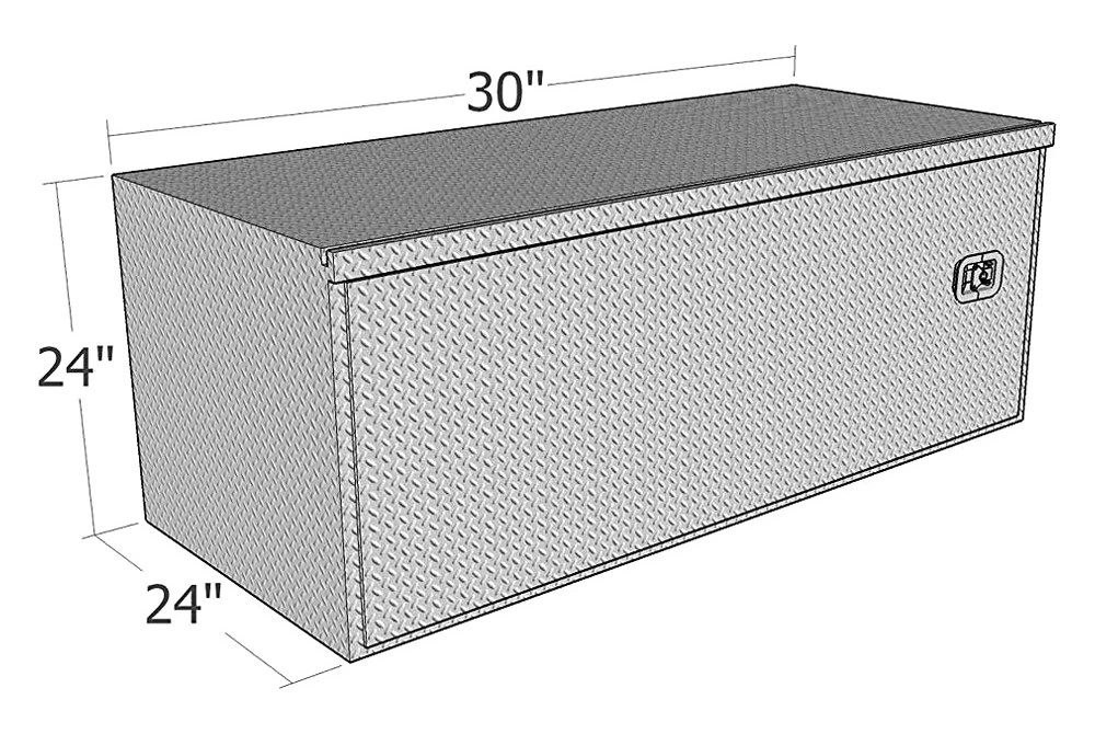 Westin® 80-HBD2430 - Brute™ HD Swing Single Door Underbody Tool Box 4 Westin® 80-HBD2430 - Brute™ HD Swing Single Door Underbody Tool Box - Image 2
