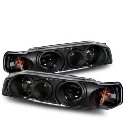 CG 90-93 Honda Accord JDM Style Projector Headlights - Black