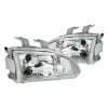 92-95 Honda Civic JDM Crystal Headlights - Chrome -Professional Auto Parts Store 92 95 honda civic jdm crystal headlights chrome 50