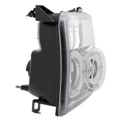 92-96 Ford F150 Dual Halo Angel Eye Projector Headlights - Chrome -Professional Auto Parts Store 92 96 ford f150 dual halo angel eye projector headlights chrome 260