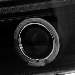 HID Combo 94-01 Dodge Ram Angel Eye Halo LED Projector Headlights - Black -Professional Auto Parts Store 94 01 dodge ram pickup 1pc angel eye halo led projector headlights black 2lhp ram94jm tm 204