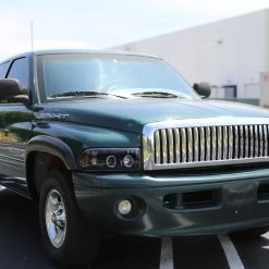 94-01 Dodge Ram Pickup 1PC Angel Eye Halo Projector Headlights - Gloss Black 16 94-01 Dodge Ram Pickup 1PC Angel Eye Halo Projector Headlights - Gloss Black -Professional Auto Parts Store 94 01 dodge ram pickup 1pc angel eye halo projector headlights gloss black 2lhp ram94g tm 167