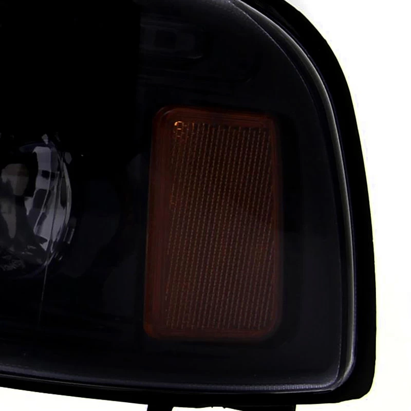 94-01 Dodge Ram Pickup 1PC Angel Eye Halo Projector Headlights - Gloss Black 7 94-01 Dodge Ram Pickup 1PC Angel Eye Halo Projector Headlights - Gloss Black - Image 5