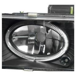 94-98 Chevy Full Size Pickup C10 C/K Halo Projector Headlights + LED Bumper Lights - Black Clear -Professional Auto Parts Store 94 98 chevy full size pickup c10 c k halo projector headlights led bumper lights black clear 164