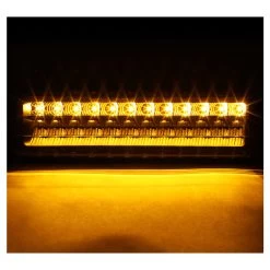 94-98 Chevy Full Size Pickup C10 C/K Halo Projector Headlights + LED Bumper Lights - Black Clear -Professional Auto Parts Store 94 98 chevy full size pickup c10 c k halo projector headlights led bumper lights black clear 176