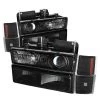 94-99 GMC C/K 1500 2500 3500 YUKON BLK PROJECTOR HEADLIGHTS+CORNER+BUMPER SIGNAL -Professional Auto Parts Store 94 99 gmc c k 1500 2500 3500 yukon blk projector headlights corner bumper signal 179