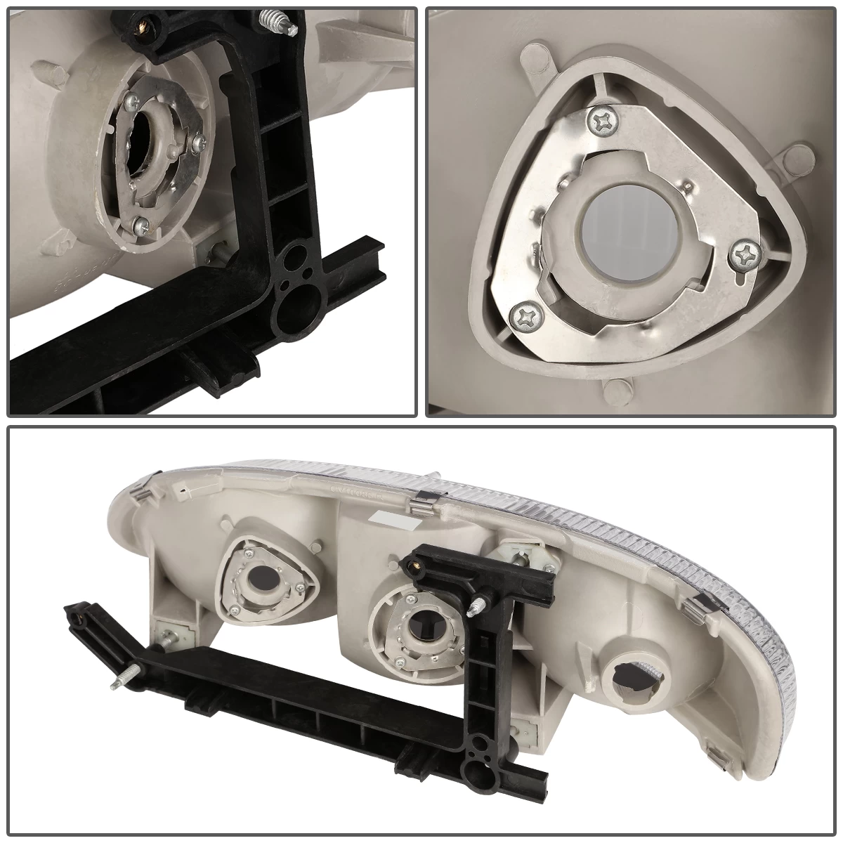 95-01 Chevy Lumina / 95-99 Chevy Monte Carlo Headlight Assembly (Driver & Passenger Side) - Black 8 95-01 Chevy Lumina / 95-99 Chevy Monte Carlo Headlight Assembly (Driver & Passenger Side) - Black - Image 6