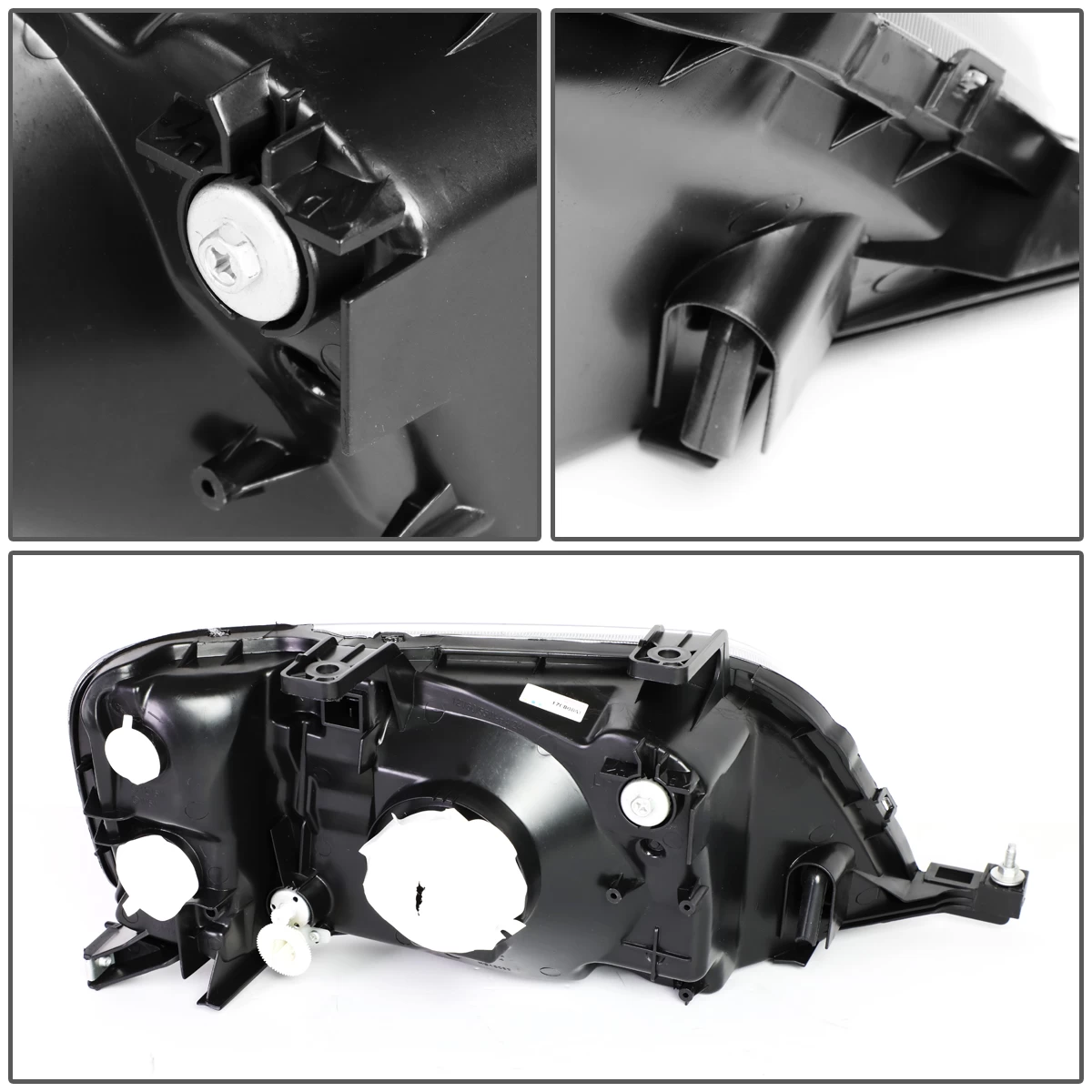 97-01 Honda CRV Headlight Assembly (Driver & Passenger Side) - Chrome Clear 8 97-01 Honda CRV Headlight Assembly (Driver & Passenger Side) - Chrome Clear - Image 6