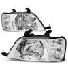 97-01 Honda CRV Headlight Assembly (Driver & Passenger Side) - Chrome Clear -Professional Auto Parts Store 97 01 honda crv headlight assembly driver passenger side chrome clear 89