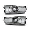97-02 Mitsubishi Mirage 2dr Crystal Headlights - Black -Professional Auto Parts Store 97 02 mitsubishi mirage 2dr crystal headlights black 65