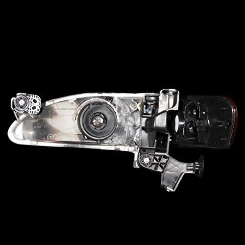 98-00 Toyota Corolla Crystal Replacement Headlights - Black 4 98-00 Toyota Corolla Crystal Replacement Headlights - Black - Image 2