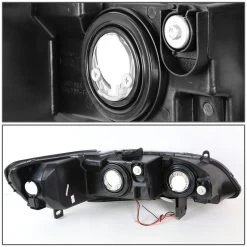 98-02 Honda Accord LED Optic-DRL Replace Headlights - Black -Professional Auto Parts Store 98 02 honda accord led optic drl replace headlights smoked 425
