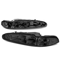 98-02 Oldsmobile Intrigue Factory Style Replacement Headlights - Smoked Lens / Clear