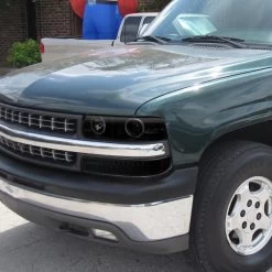 99-02 Chevy Silverado / 00-06 Suburban LED & Halo Projector Headlights + LED Bumper Lights - Smoked -Professional Auto Parts Store 99 02 chevy silverado 00 06 suburban led halo projector headlights led bumper lights smoked 115