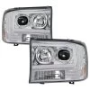 99-04 Ford F250-F550 / 00-04 Excursion LED Tube Projector Headlights - Chrome 1 99-04 Ford F250-F550 / 00-04 Excursion LED Tube Projector Headlights - Chrome -Professional Auto Parts Store 99 04 ford f250 f350 super duty lobo led tube projector headlights chrome 52