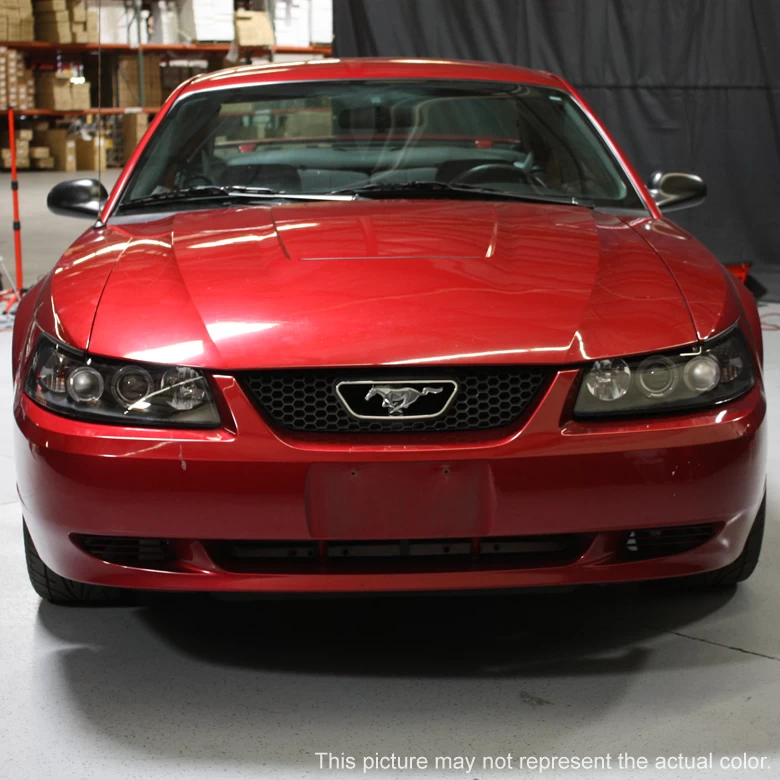 99-04 Ford Mustang 1-Piece Angel Eye Halo & LED Projector Headlights - Chrome 6 99-04 Ford Mustang 1-Piece Angel Eye Halo & LED Projector Headlights - Chrome - Image 4