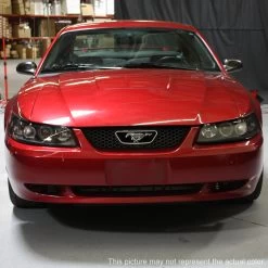 99-04 Ford Mustang 1-Piece Angel Eye Halo & LED Projector Headlights - Smoked -Professional Auto Parts Store 99 04 ford mustang 1 piece angel eye halo led projector headlights smoked 179