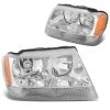 99-04 Jeep Grand Cherokee Crystal Replacement Headlights - Chrome 2 99-04 Jeep Grand Cherokee Crystal Replacement Headlights - Chrome -Professional Auto Parts Store 99 04 jeep grand cherokee crystal replacement headlights chrome 153