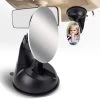 Adjustable 75mm Baby Infant Round Back Seat Mirror Rear View Monitor + Suction Cup Mounted Base -Professional Auto Parts Store adjustable 75mm baby infant round back seat mirror rear view monitor suction cup mounted base 107