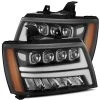 AlphaRex 2007-2013 Chevy Tahoe Nova-Series LED Projector Headlights - Alpha Black -Professional Auto Parts Store arex nova series 2007 2013 chevy tahoe projector headlights jet black 72