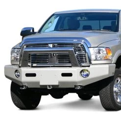 Buckstop® D055SBSL1ANC8S - Boss™ Full Width Steel Gray Front HD Bumper With Hoop