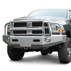 Buckstop® D055SCL06ANC8T - Classic I™ Full Width Bright Silver Front HD Bumper With Grille Guard
