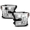 [Built-In LED Low Beam] 2015-2017 Ford F150 Halogen LED Bar Projector Headlights Chrome -Professional Auto Parts Store built in led low beam 2015 2017 ford f150 halogen led bar projector headlights chrome 88