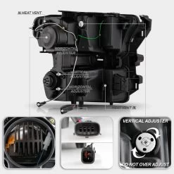 [Built-In LED Low Beam] 2015-2017 Ford F150 Halogen LED Bar Projector Headlights Chrome -Professional Auto Parts Store built in led low beam 2015 2017 ford f150 halogen led bar projector headlights chrome 94