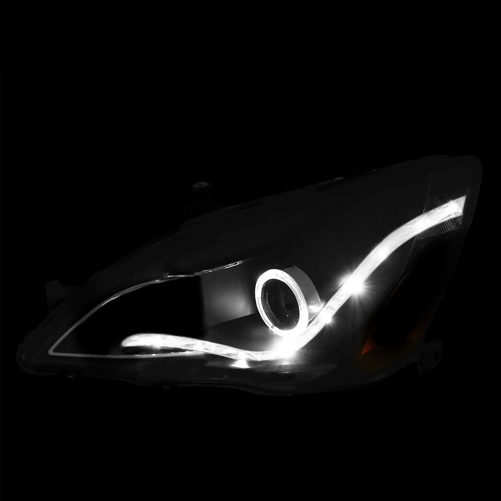 CG 03-07 Honda Accord Angel Eye Halo Euro Projector Headlights - Black 7 CG 03-07 Honda Accord Angel Eye Halo Euro Projector Headlights - Black - Image 5
