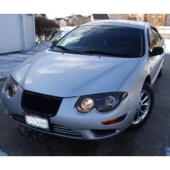 1999-2004 Chrysler 300M Angel Eye Halo & LED Projector Headlights - Black -Professional Auto Parts Store chrysler 300m 99 04 halo led projector headlights black 153