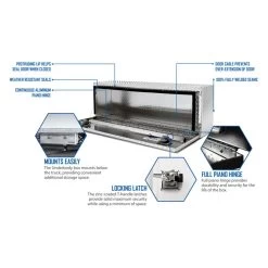 Better Built® 65010162 - Crown Series Standard Single Door Underbody Tool Box -Professional Auto Parts Store crown under body truck tool boxes features 2