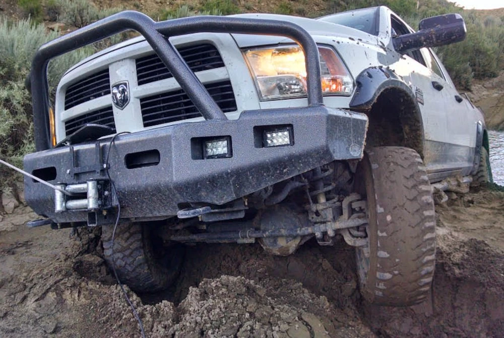 Buckstop® D055SBJ46AIC8S - Baja™ Full Width Steel Gray Front Winch HD Bumper With Grille Guard 8 Buckstop® D055SBJ46AIC8S - Baja™ Full Width Steel Gray Front Winch HD Bumper With Grille Guard - Image 6