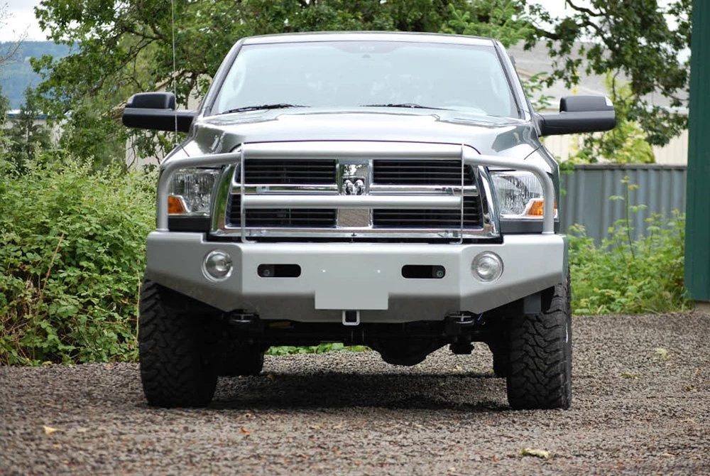 Buckstop® D055SCL06ANC8T - Classic I™ Full Width Bright Silver Front HD Bumper With Grille Guard 8 Buckstop® D055SCL06ANC8T - Classic I™ Full Width Bright Silver Front HD Bumper With Grille Guard - Image 6