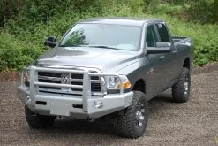 Buckstop® D055SOBL1AIC8T - Outback™ Full Width Bright Silver Front Winch HD Bumper With Grille Guard -Professional Auto Parts Store d055ob 4