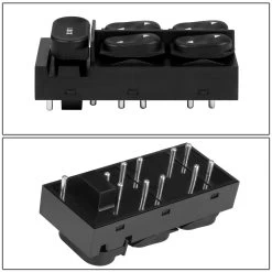 94-04 Ford Mustang Convertible Driver Side Master Power Window Control Switch -Professional Auto Parts Store dna 94 04 ford mustang convertible driver side master power window control switch 68