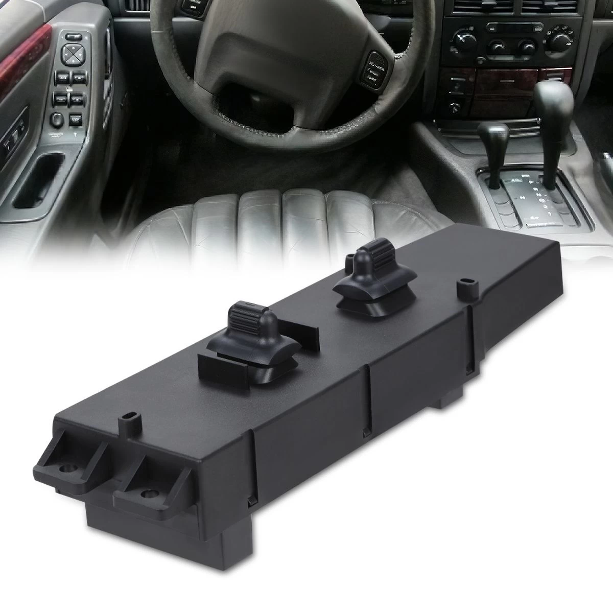 97-01 Jeep Cherokee 1Pc Front Rh Passenger Side Power Window Control Switch 3 97-01 Jeep Cherokee 1Pc Front Rh Passenger Side Power Window Control Switch