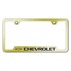 Autogold® - License Plate Frame With Laser Etched Chevrolet Logo 18 Autogold® - License Plate Frame With Laser Etched Chevrolet Logo -Professional Auto Parts Store gf chv eg