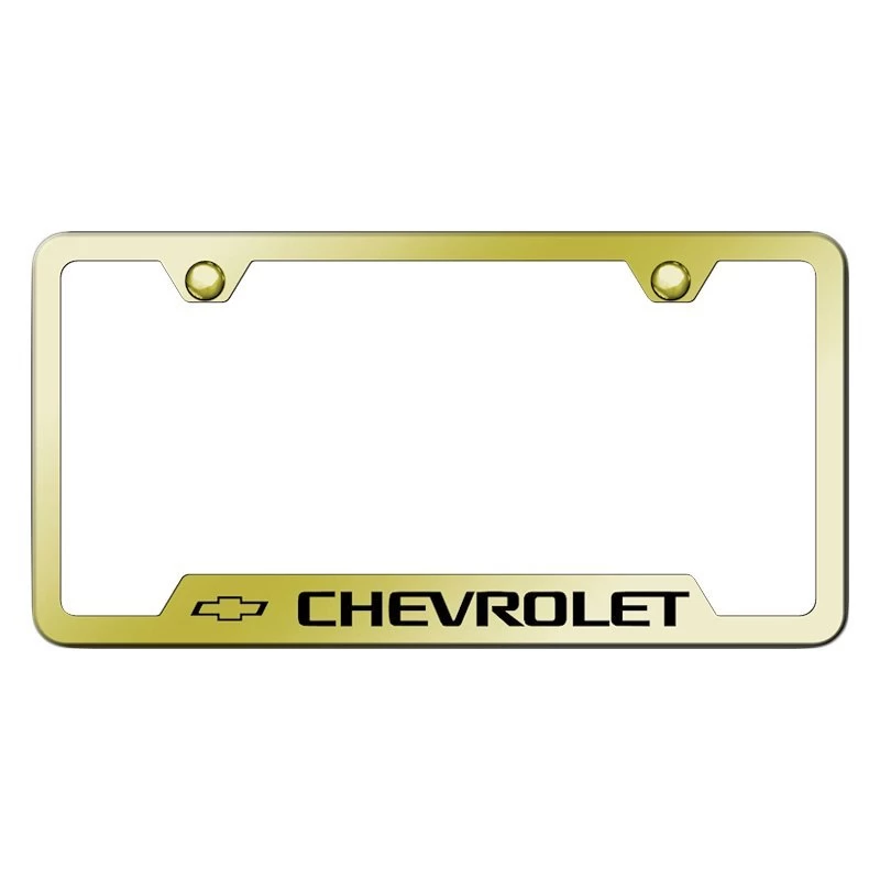 Autogold® - License Plate Frame With Laser Etched Chevrolet Logo 10 Autogold® - License Plate Frame With Laser Etched Chevrolet Logo - Image 8