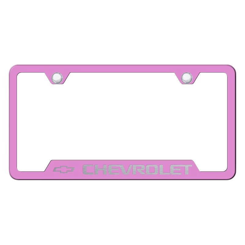 Autogold® - License Plate Frame With Laser Etched Chevrolet Logo 11 Autogold® - License Plate Frame With Laser Etched Chevrolet Logo - Image 9