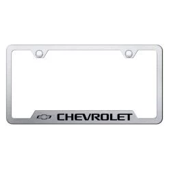 Autogold® - License Plate Frame With Laser Etched Chevrolet Logo 16 Autogold® - License Plate Frame With Laser Etched Chevrolet Logo -Professional Auto Parts Store gf chv es