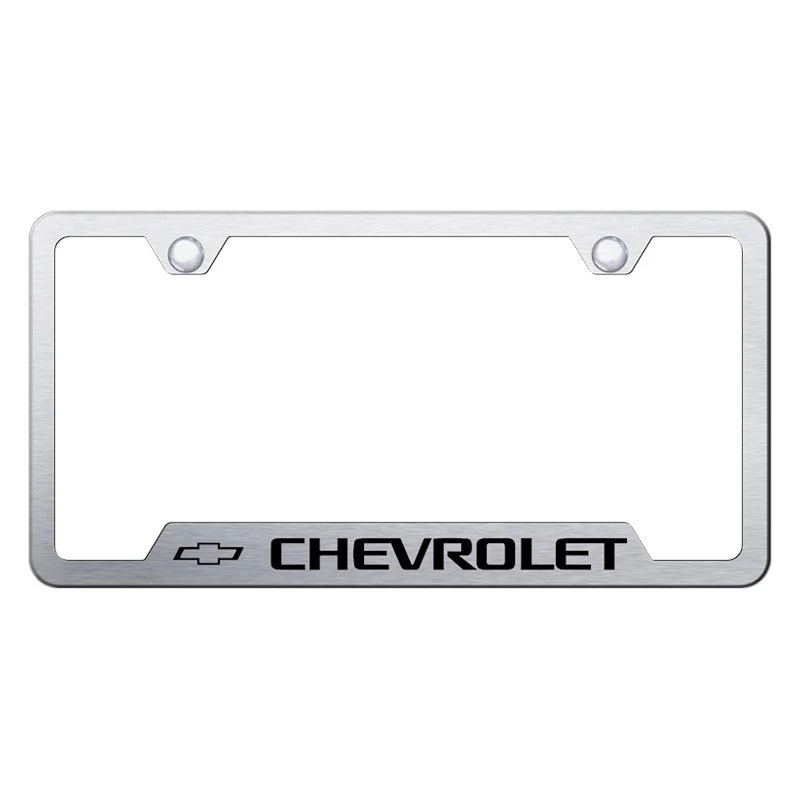 Autogold® - License Plate Frame With Laser Etched Chevrolet Logo 8 Autogold® - License Plate Frame With Laser Etched Chevrolet Logo - Image 6