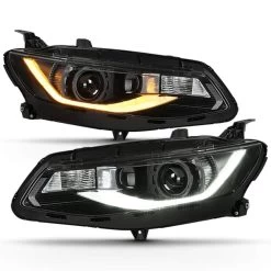 [Halogen Model] 2016-2018 Chevy Malibu LED DRL Switchback Sequential Signal Projector Headlights