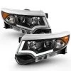 [Halogen Model Only] 2011-2014 Ford Edge Black Housing LED DRL Projector Headlights -Professional Auto Parts Store halogen model only 2011 2014 ford edge black housing led drl projector headlights 141