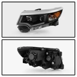 Professional Auto Parts Store -Professional Auto Parts Store halogen model only 2011 2014 ford edge black housing led drl projector headlights 144