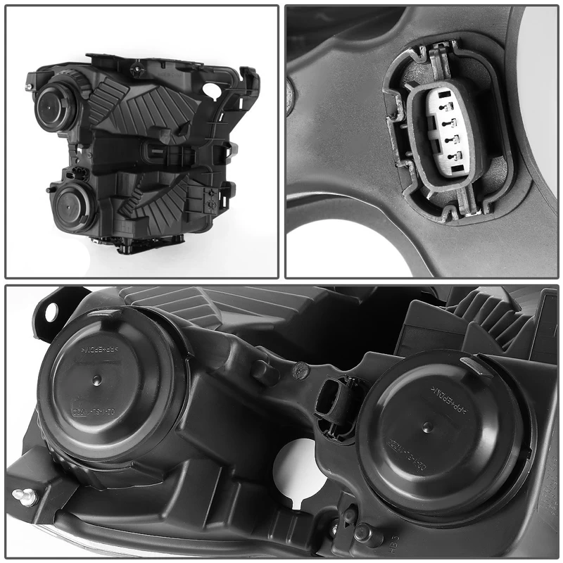 HID Combo 2015-17 Ford F150 Pickup Crystal Replace Headlights - Black 6 HID Combo 2015-17 Ford F150 Pickup Crystal Replace Headlights - Black - Image 4