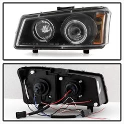 HID Combo 03-06 Chevy Silverado / Avalanche Angel Eye Halo & LED Projector Headlights + Bumper Lens - Black 12 HID Combo 03-06 Chevy Silverado / Avalanche Angel Eye Halo & LED Projector Headlights + Bumper Lens - Black -Professional Auto Parts Store hid xenon 03 06 chevy silverado avalanche angel eye halo led projector headlights bumper lens black 225
