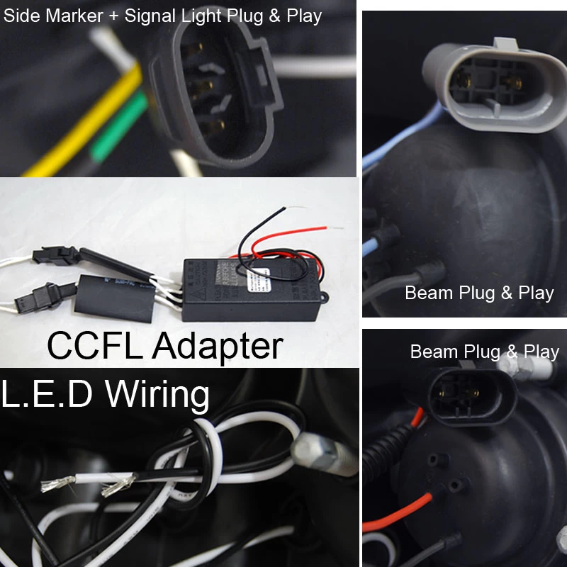 HID Combo 03-07 Honda Accord Angel Eye Halo & LED Projector Headlights - Chrome 5 HID Combo 03-07 Honda Accord Angel Eye Halo & LED Projector Headlights - Chrome - Image 3